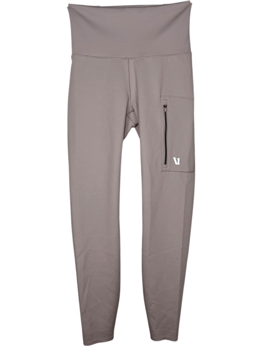 Vuori Evolve High Rise Zip Pocket Leggings Taupe Size S